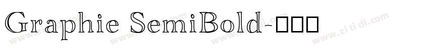 Graphie SemiBold字体转换
